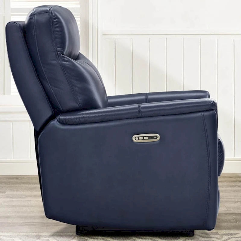 Fauteuil inclinable zéro gravité avec appuie-tête électrique | Cuir pleine fleur | Mousse à mémoire de forme | Port USB