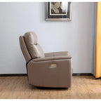 Fauteuil inclinable zéro gravité avec appuie-tête électrique | Cuir pleine fleur | Mousse à mémoire de forme | Port USB