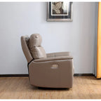 Fauteuil inclinable zéro gravité avec appuie-tête électrique | Cuir pleine fleur | Mousse à mémoire de forme | Port USB