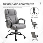 Chaise de bureau grande taille/forte corpulence avec siège large, chaise d'ordinateur ergonomique de direction
