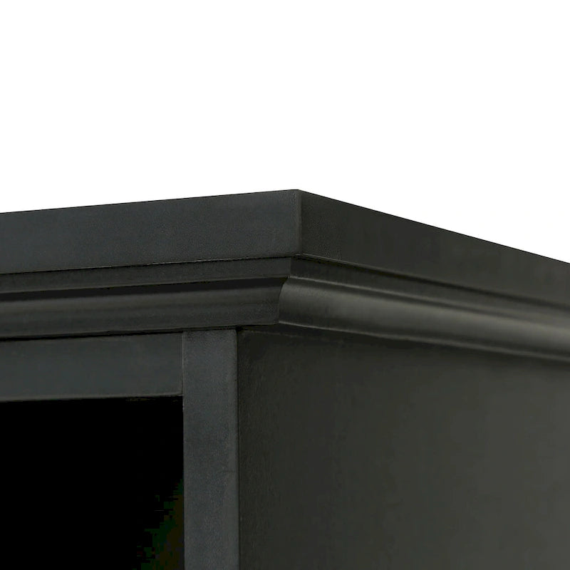 Porte-manteau avec 3 patères, banc d'entrée, banc de rangement, design 3 en 1, 120 cm, pour entrée, couloir (noir)