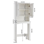 Étagère de salle de bain au-dessus des toilettes, meuble de rangement de salle de bain peu encombrant