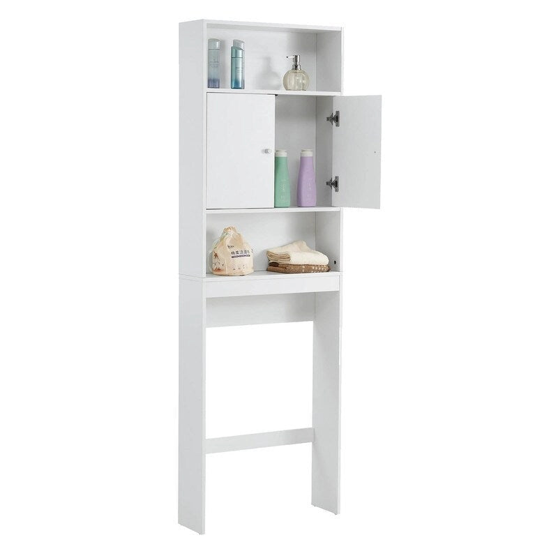 Étagère de salle de bain au-dessus des toilettes, meuble de rangement de salle de bain peu encombrant