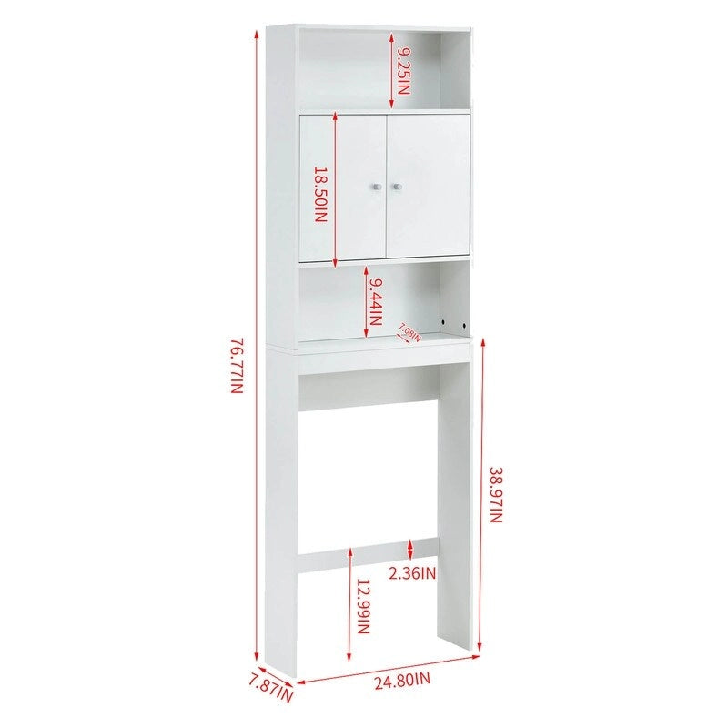 Étagère de salle de bain au-dessus des toilettes, meuble de rangement de salle de bain peu encombrant