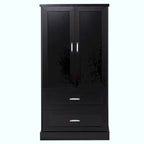 Meuble de rangement haut de salle de bain de 162 cm avec deux portes et tiroirs