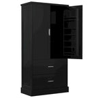 Meuble de rangement haut de salle de bain de 162 cm avec deux portes et tiroirs