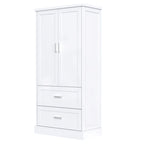Meuble de rangement haut de salle de bain de 162 cm avec deux portes et tiroirs