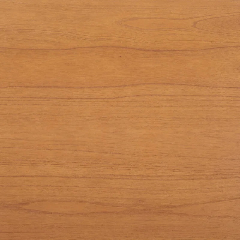 Table à manger rectangulaire de 60 pouces | Bois d'acajou | 8 places | Piètement incurvé moderne