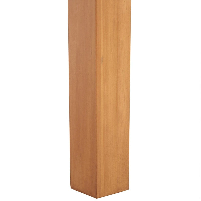 Table à manger rectangulaire de 60 pouces | Bois d'acajou | 8 places | Piètement incurvé moderne