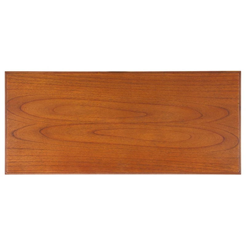 Table basse Virginie | Piètement en bois naturel et pieds dorés | 41x18x16 | Chic moderne